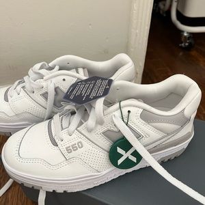 New Balance 550 White Rain Cloud (Women's) (Size 5.5W)